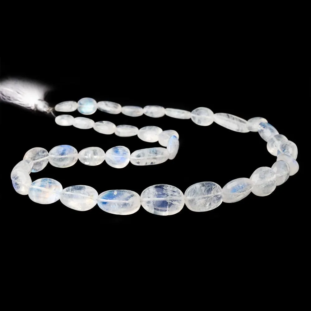 10x7-17x13mm Rainbow Moonstone Plain Nugget Beads 18 inch 36 pieces