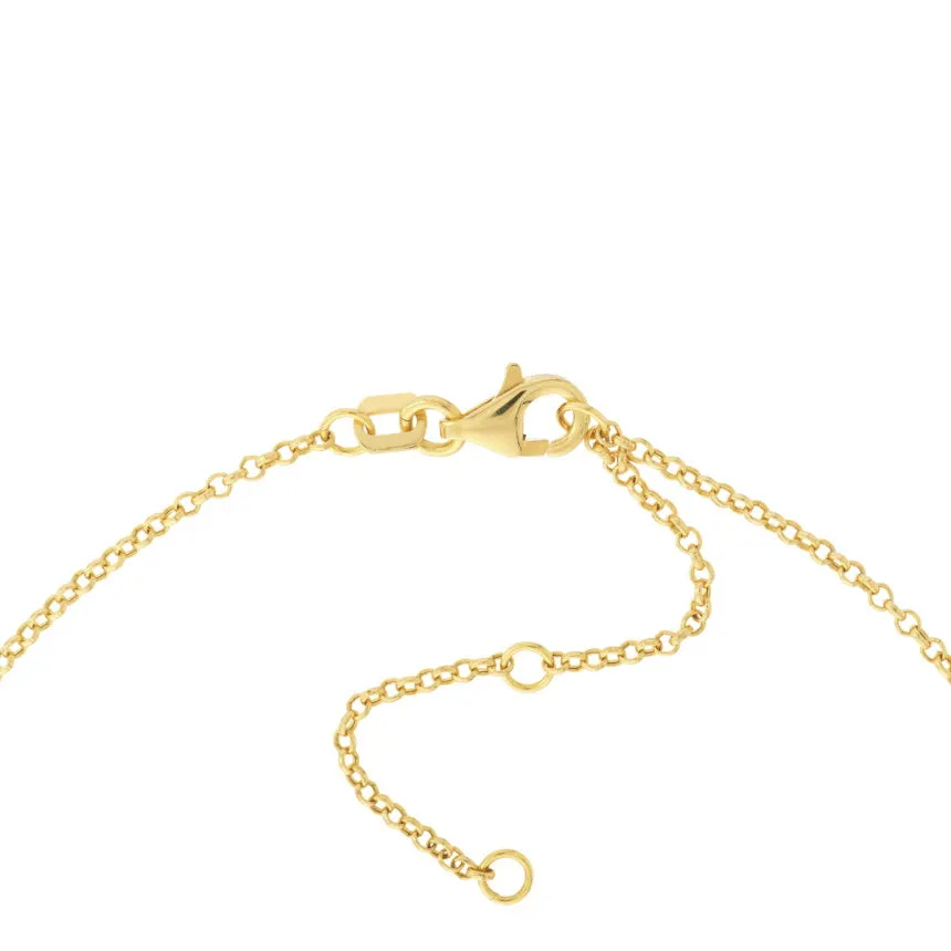 14K Gold Heart Ankle Bracelet