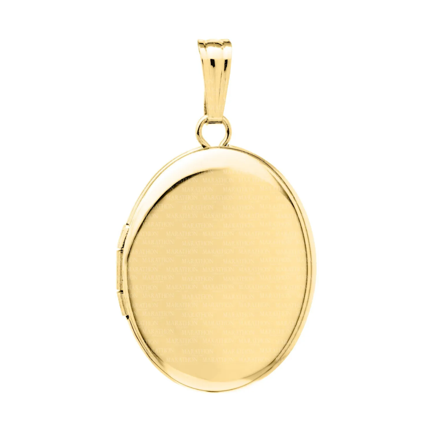 14K Yellow Gold Oval Locket