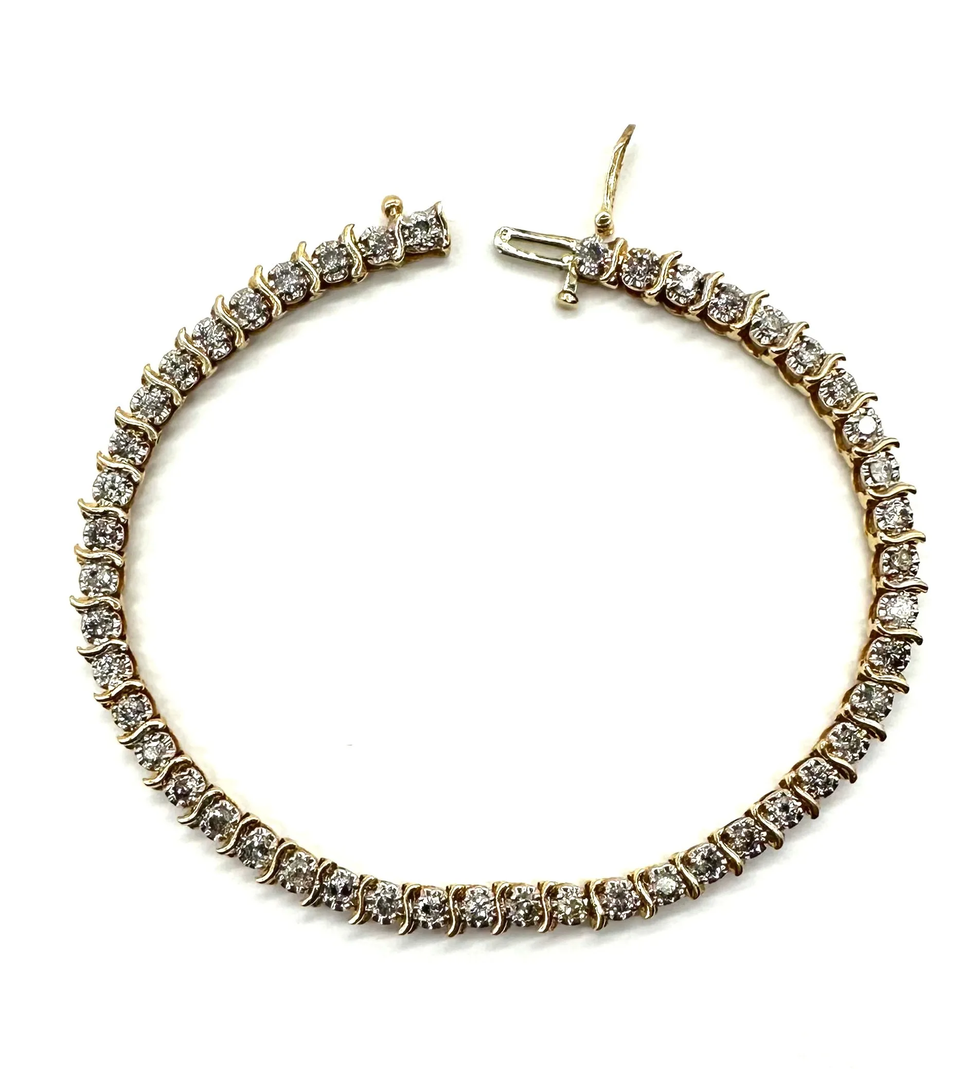 1.50 CTW S-Link Tennis Bracelet