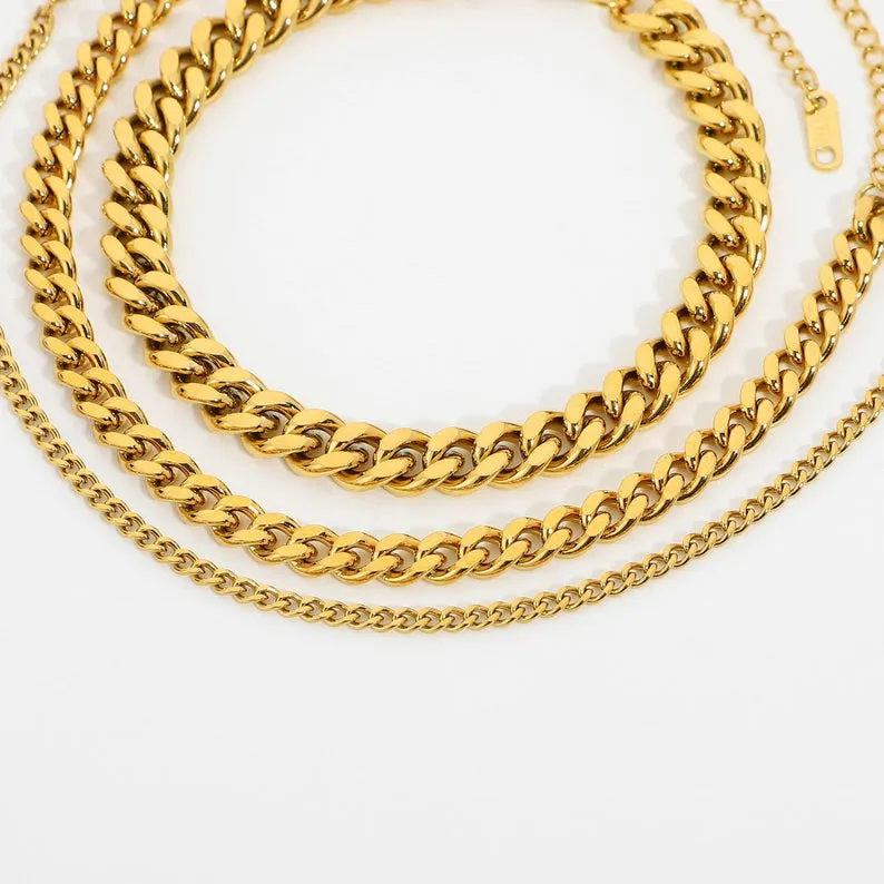 18k Gold-Filled Cuban Link Anklet - Anklets For Women - Gold Anklet - Ava Anklet