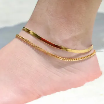 18k Gold-Filled Cuban Link Anklet - Anklets For Women - Gold Anklet - Ava Anklet