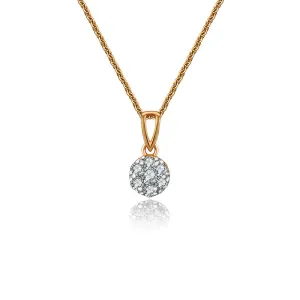 18k Gold Gold Hollow Arrow Diamond Necklace