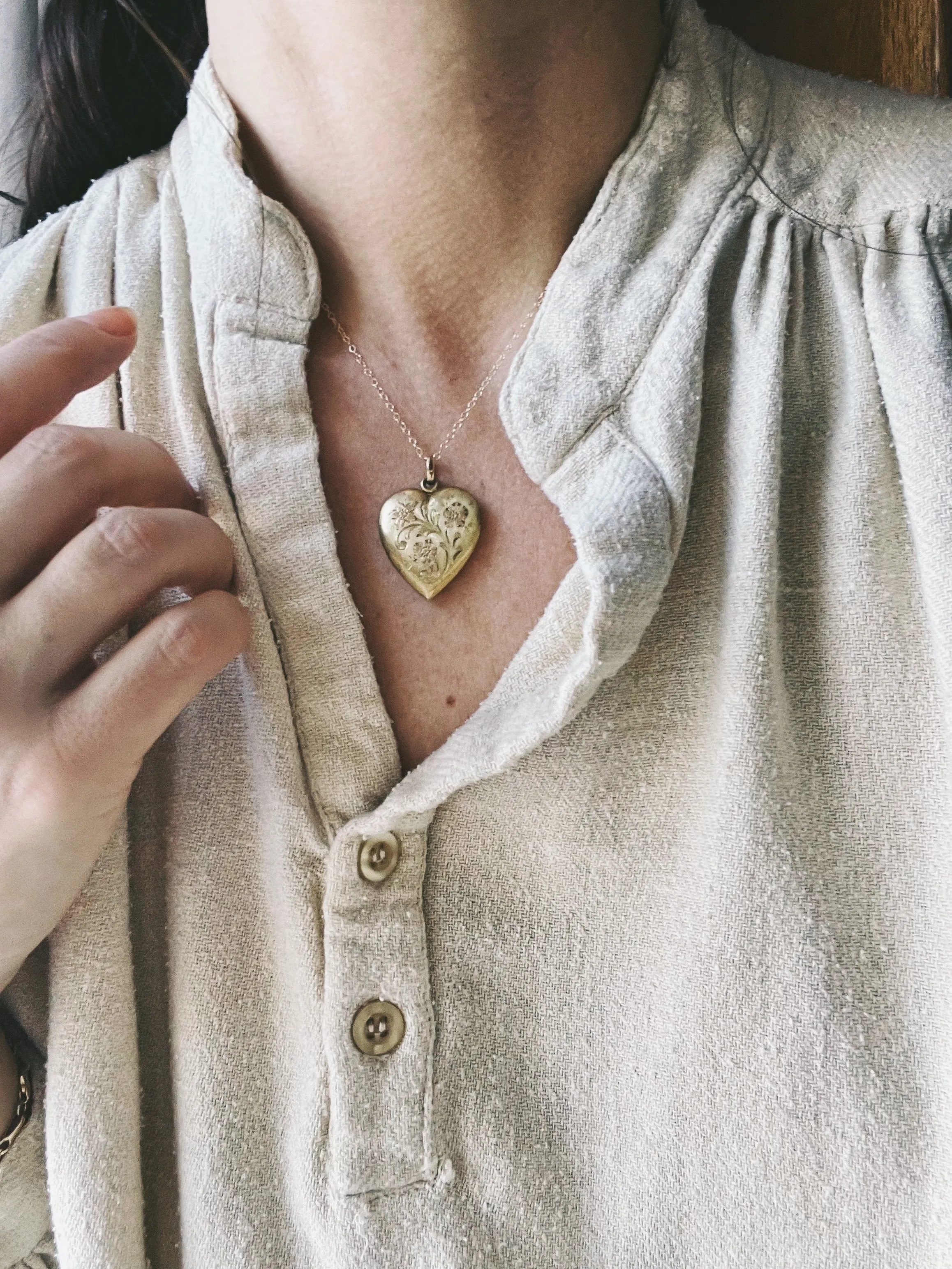 1940s Flowering Heart Locket