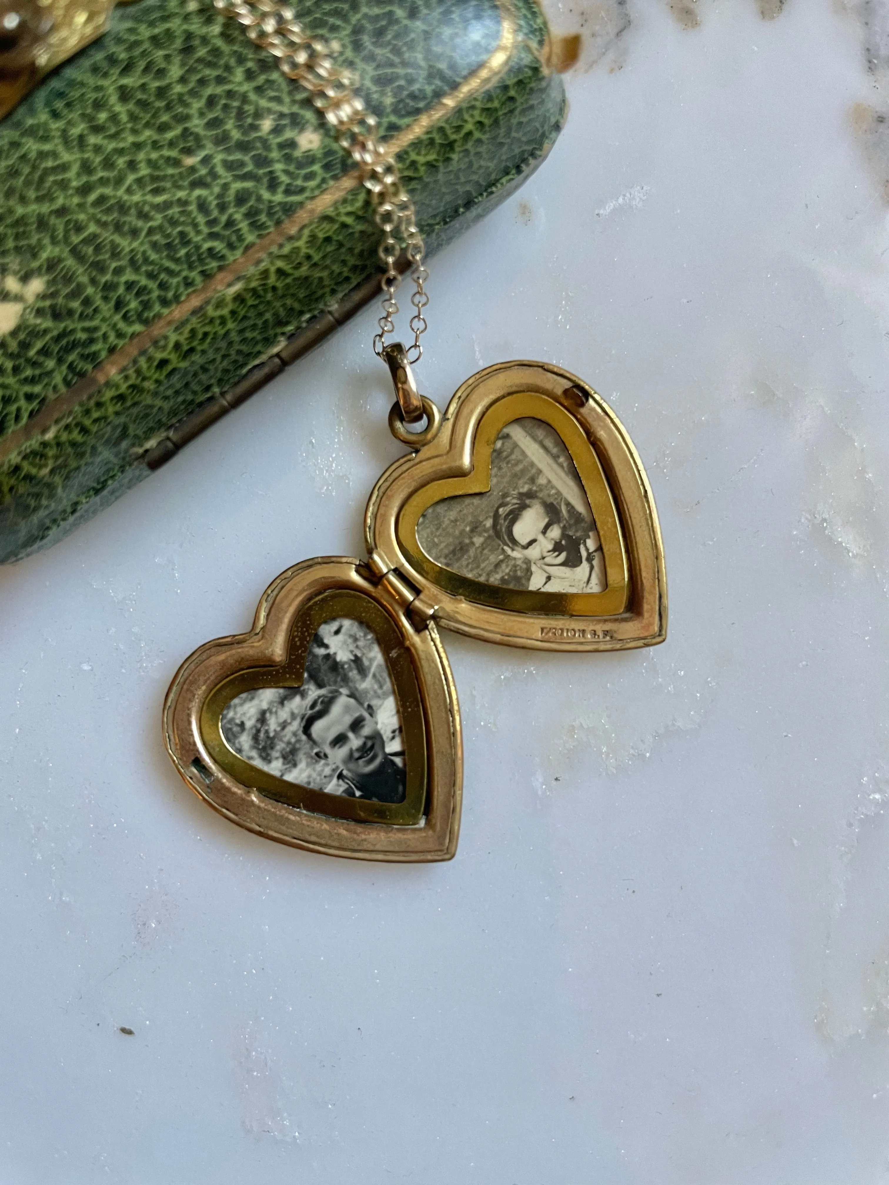 1940s Flowering Heart Locket