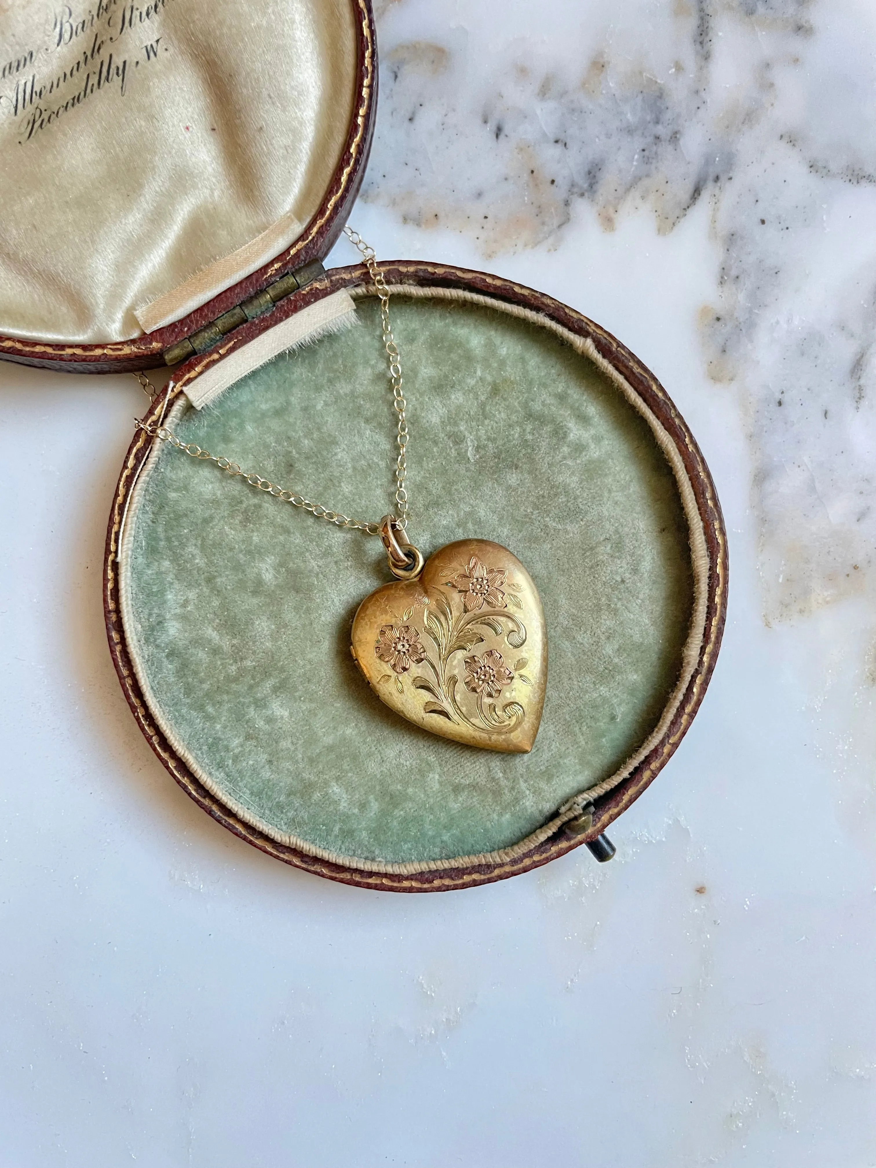 1940s Flowering Heart Locket