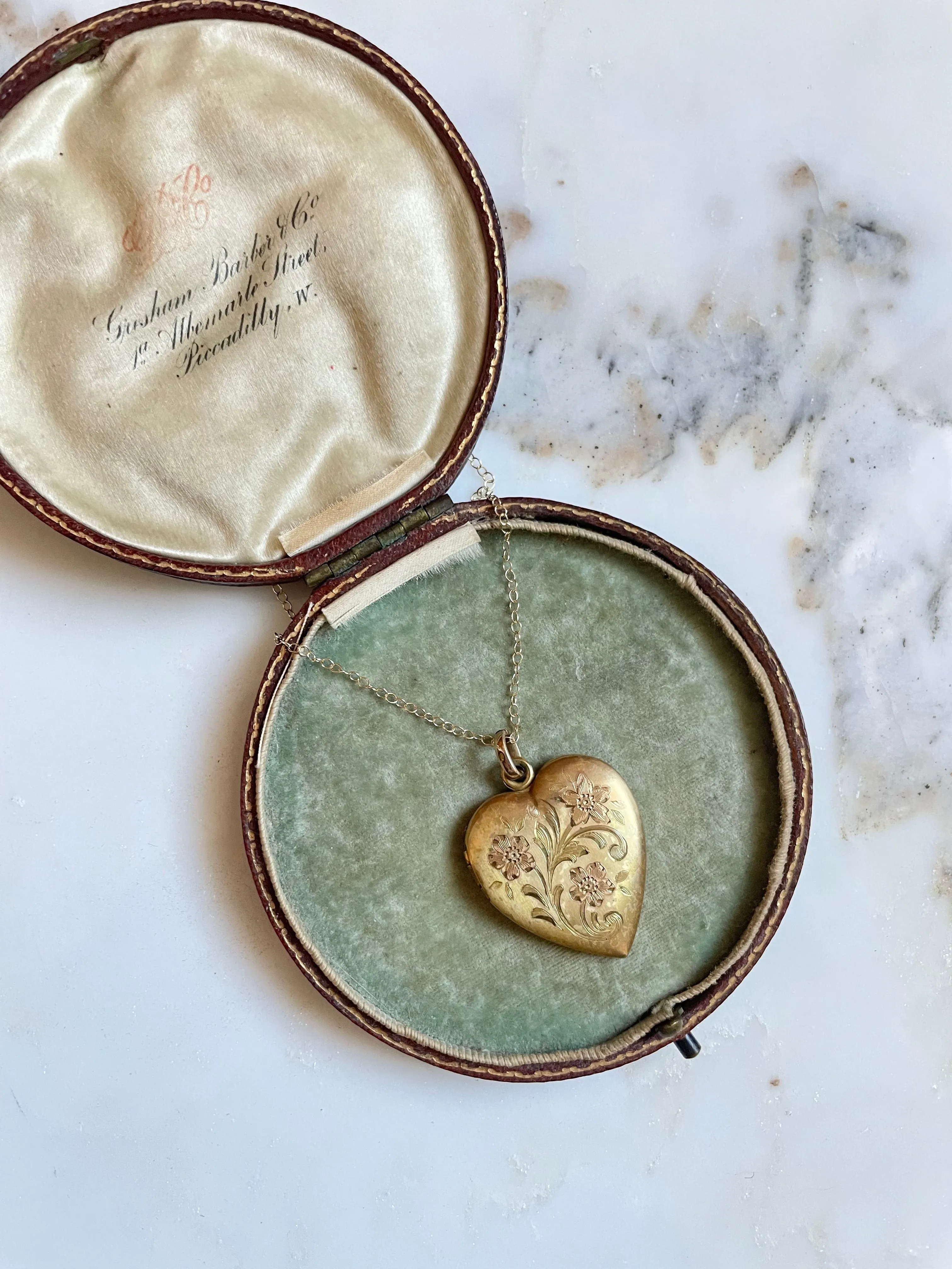 1940s Flowering Heart Locket