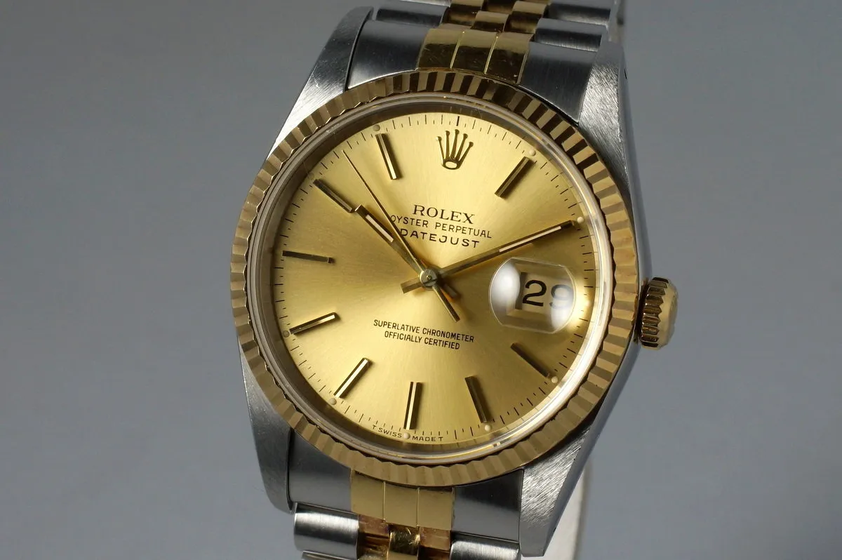 1990 Rolex Two Tone DateJust 16233