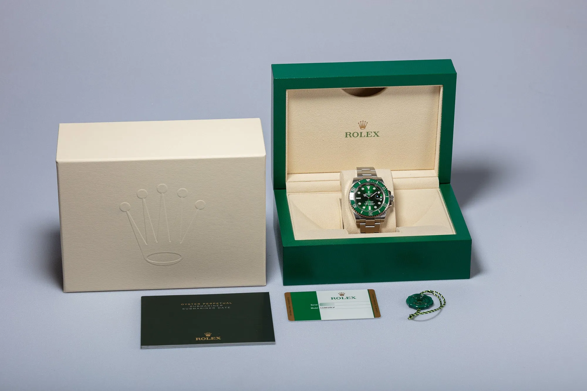 2015 Rolex Submariner 116610LV "Hulk" with Box & Card