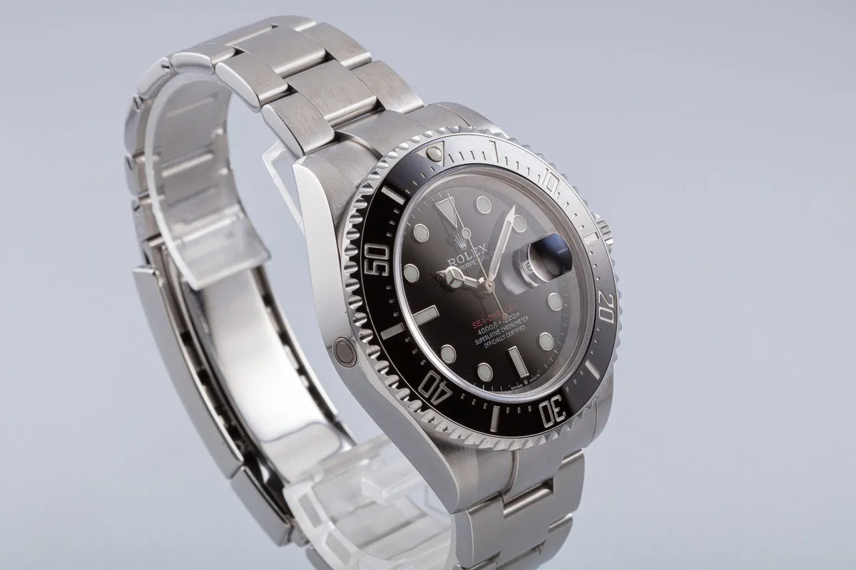 2019 Rolex 43mm Red Sea-Dweller 126600 with Box & Card