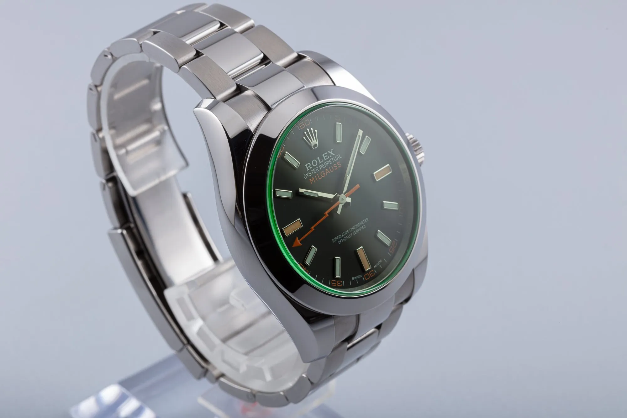 2020 Rolex Green Milgauss 116400GV with Box and Card