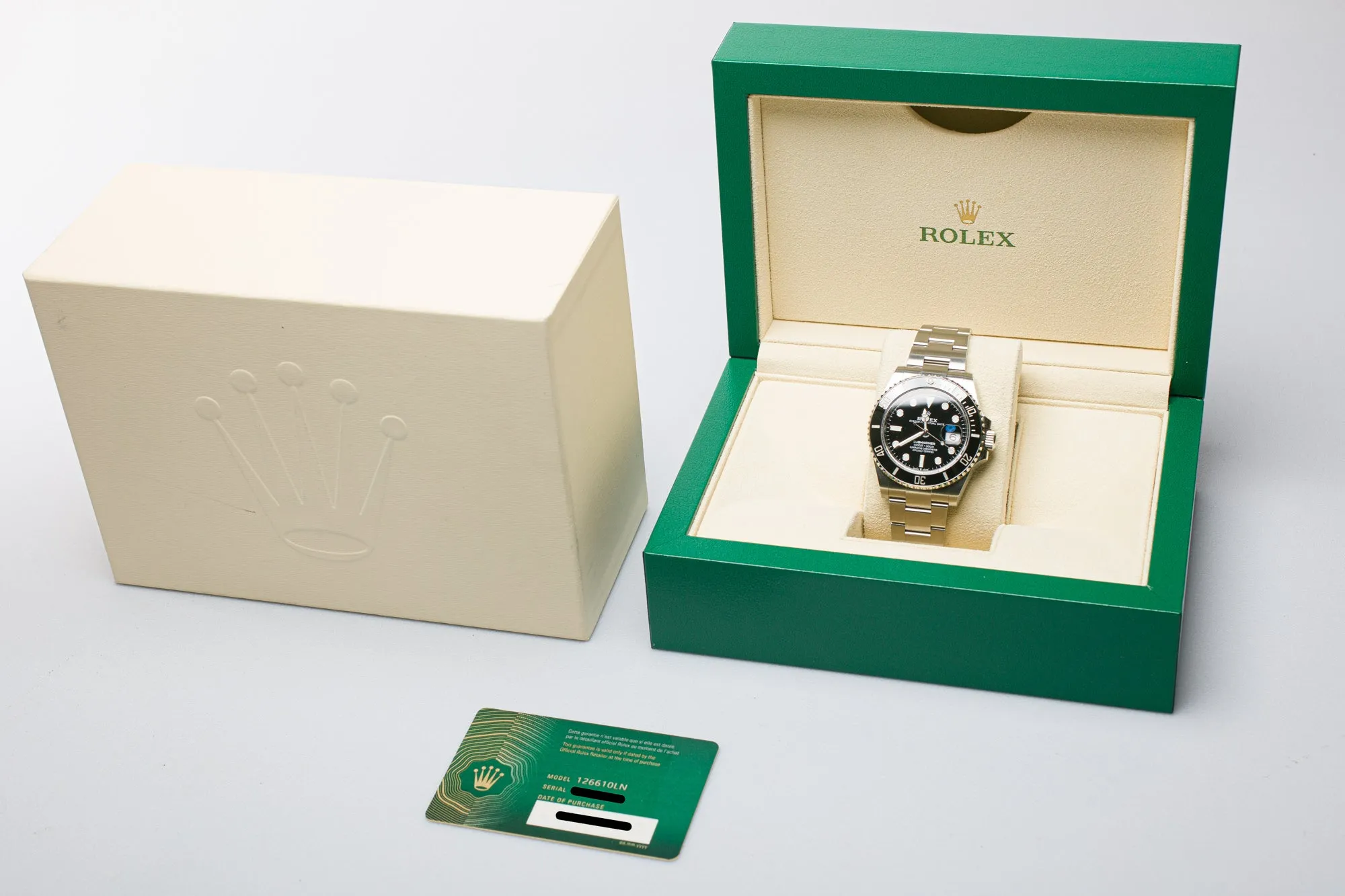 2021 Rolex Submariner 126610LN 41mm Date with Box & Card