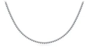 3 Prong Riviera Diamond Necklace with 33.21 ct.(finished) 4.7mm