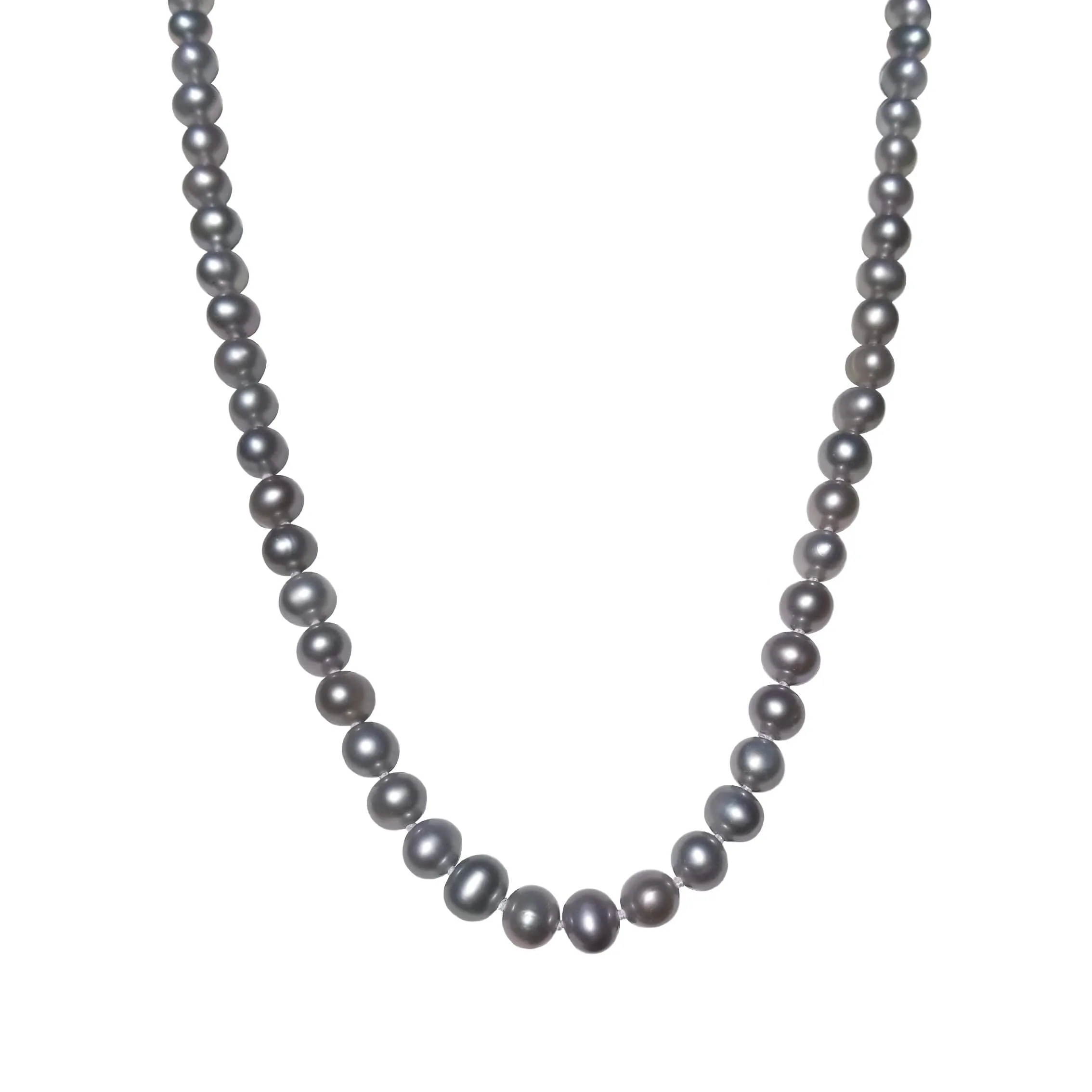 7mm Grey Freshwater Pearl Necklace