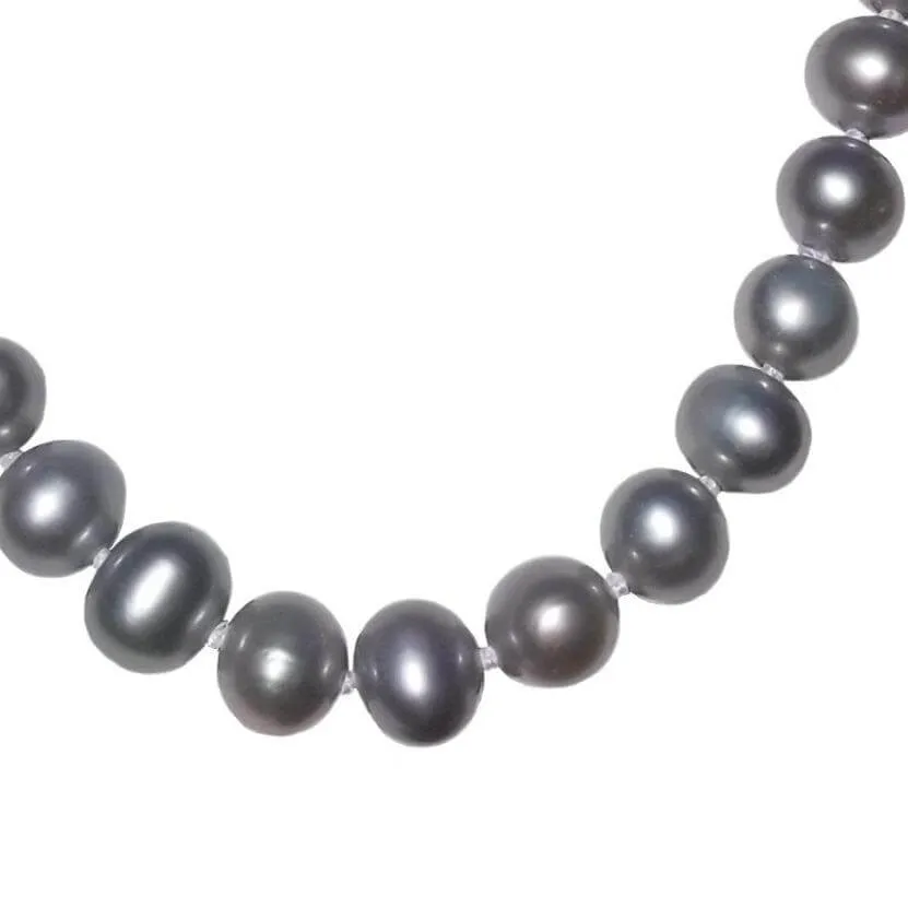 7mm Grey Freshwater Pearl Necklace