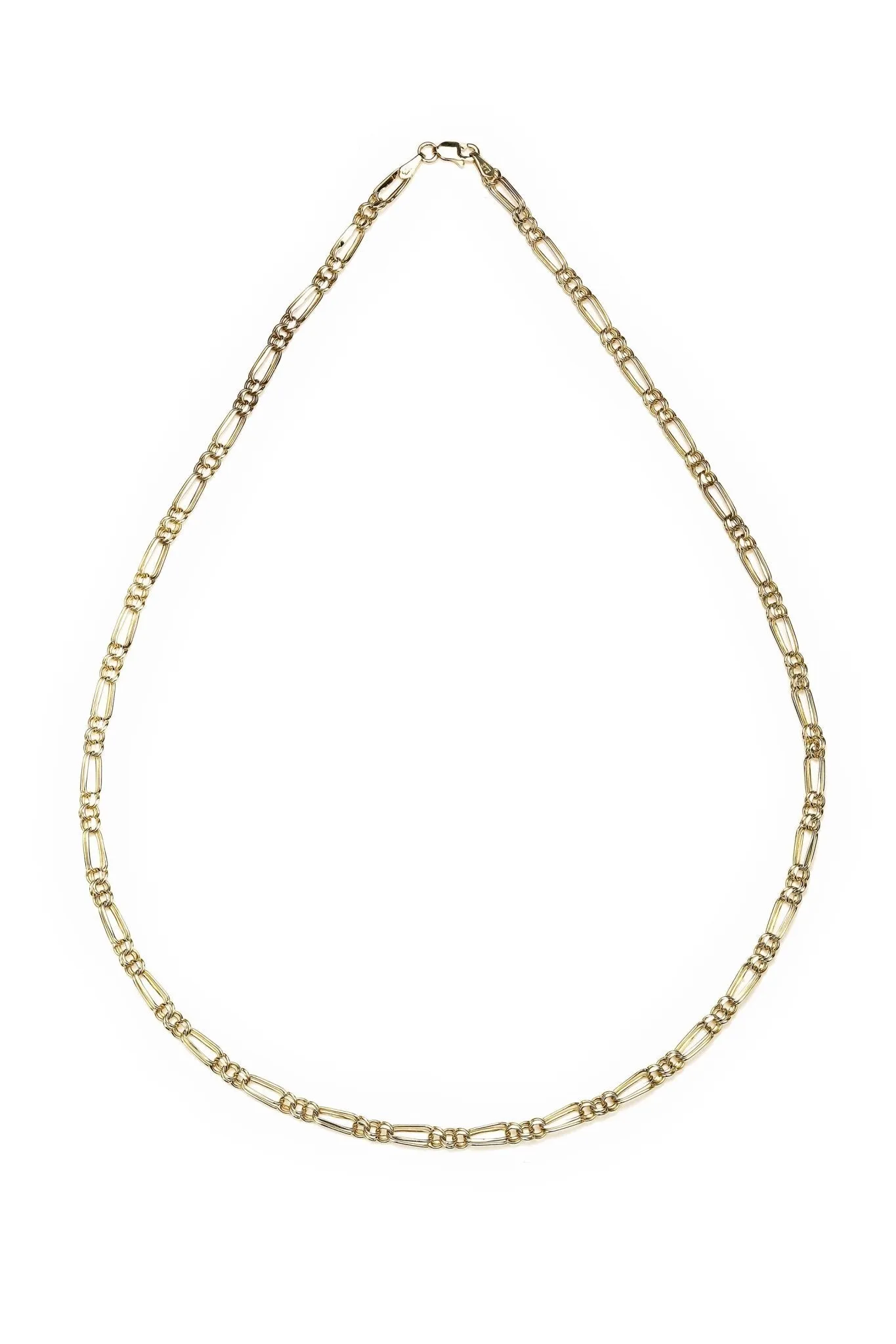 9ct Yellow Gold Double Link Chain Necklace