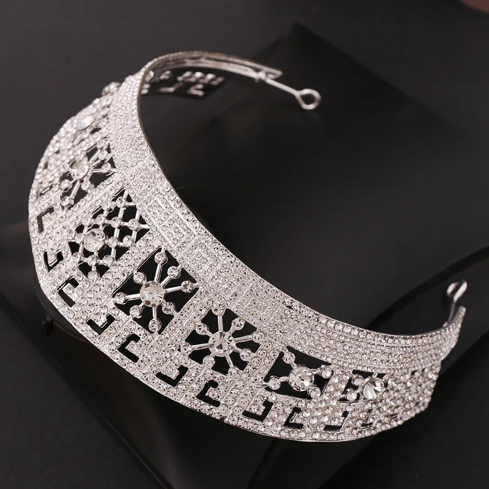 American Baroque wedding dress high-end zinc alloy wedding hair accessories inlaid with rhinestone wedding crown