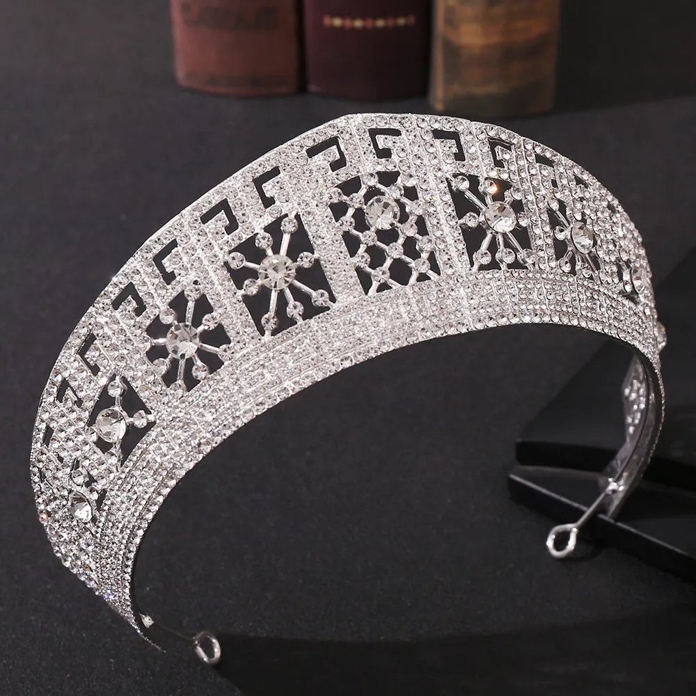 American Baroque wedding dress high-end zinc alloy wedding hair accessories inlaid with rhinestone wedding crown