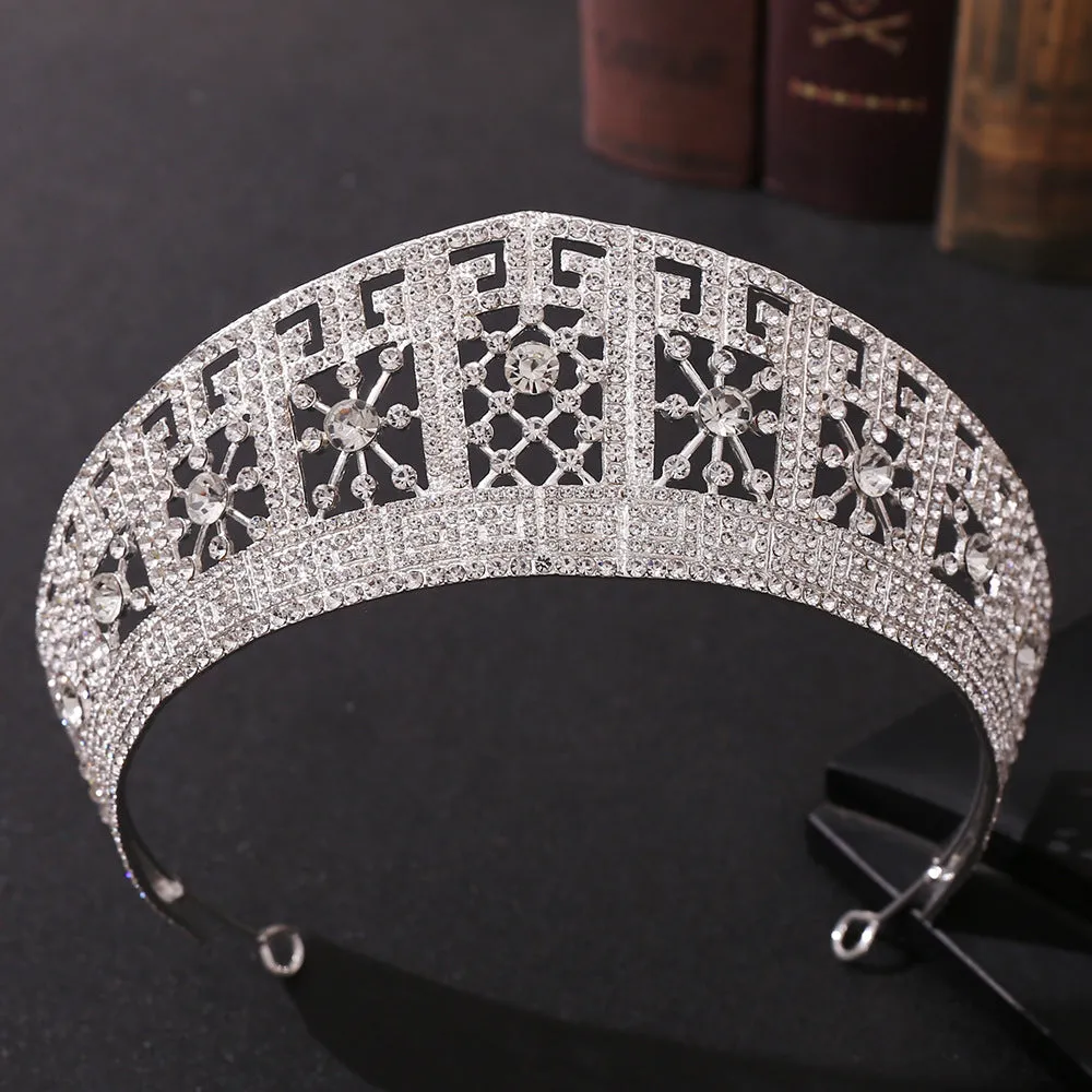 American Baroque wedding dress high-end zinc alloy wedding hair accessories inlaid with rhinestone wedding crown