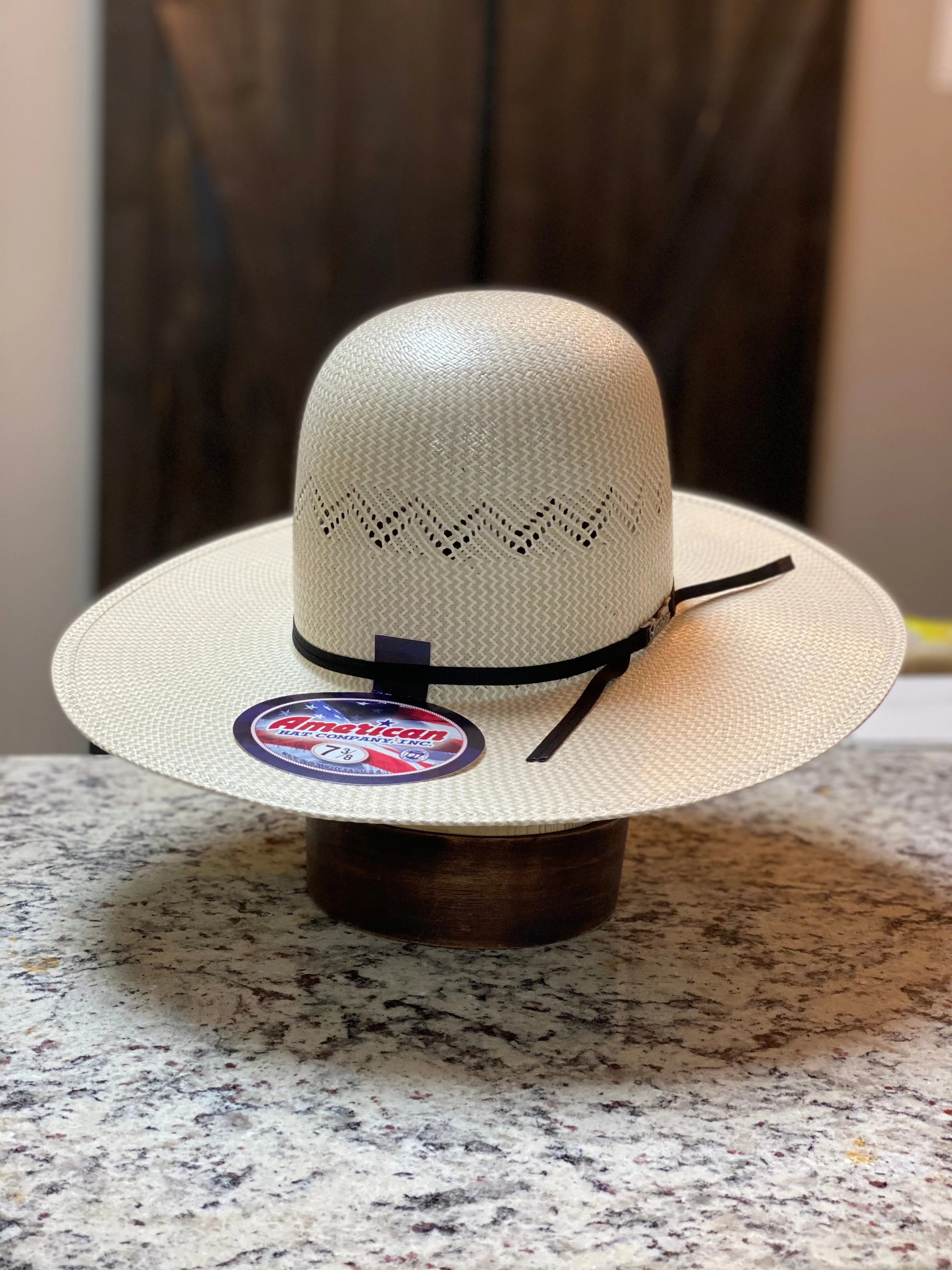 American Hat Company -  Open Crown - 5700 2CBLK