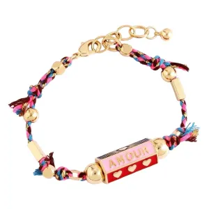 Amour Locket Bracelet Pink