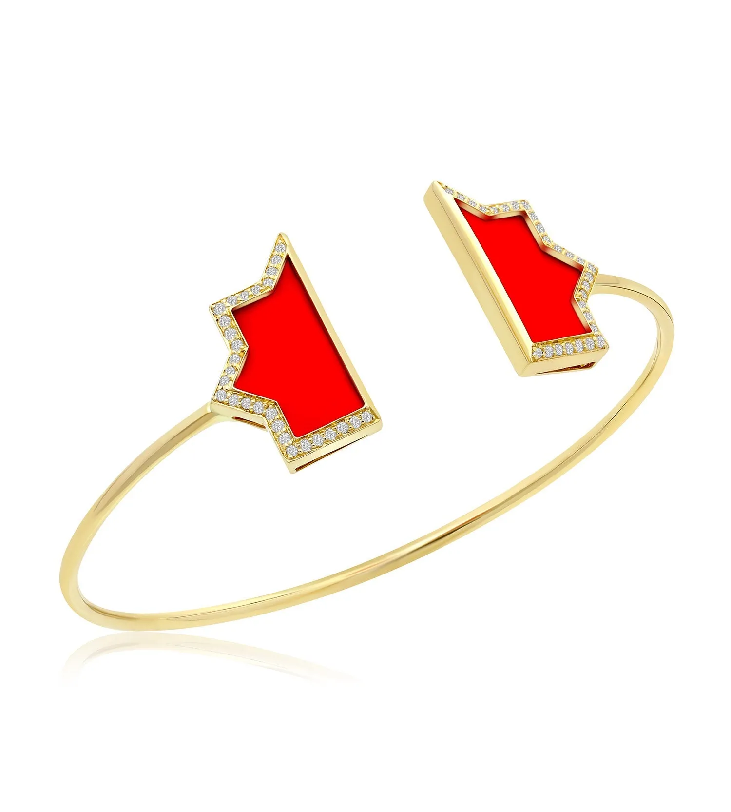 Andalus Edge Coral Bangle