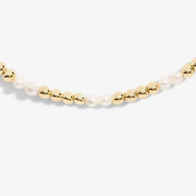 Anklet Pearl Gold Plated Anklet 23cm Stretch Anklet 6940