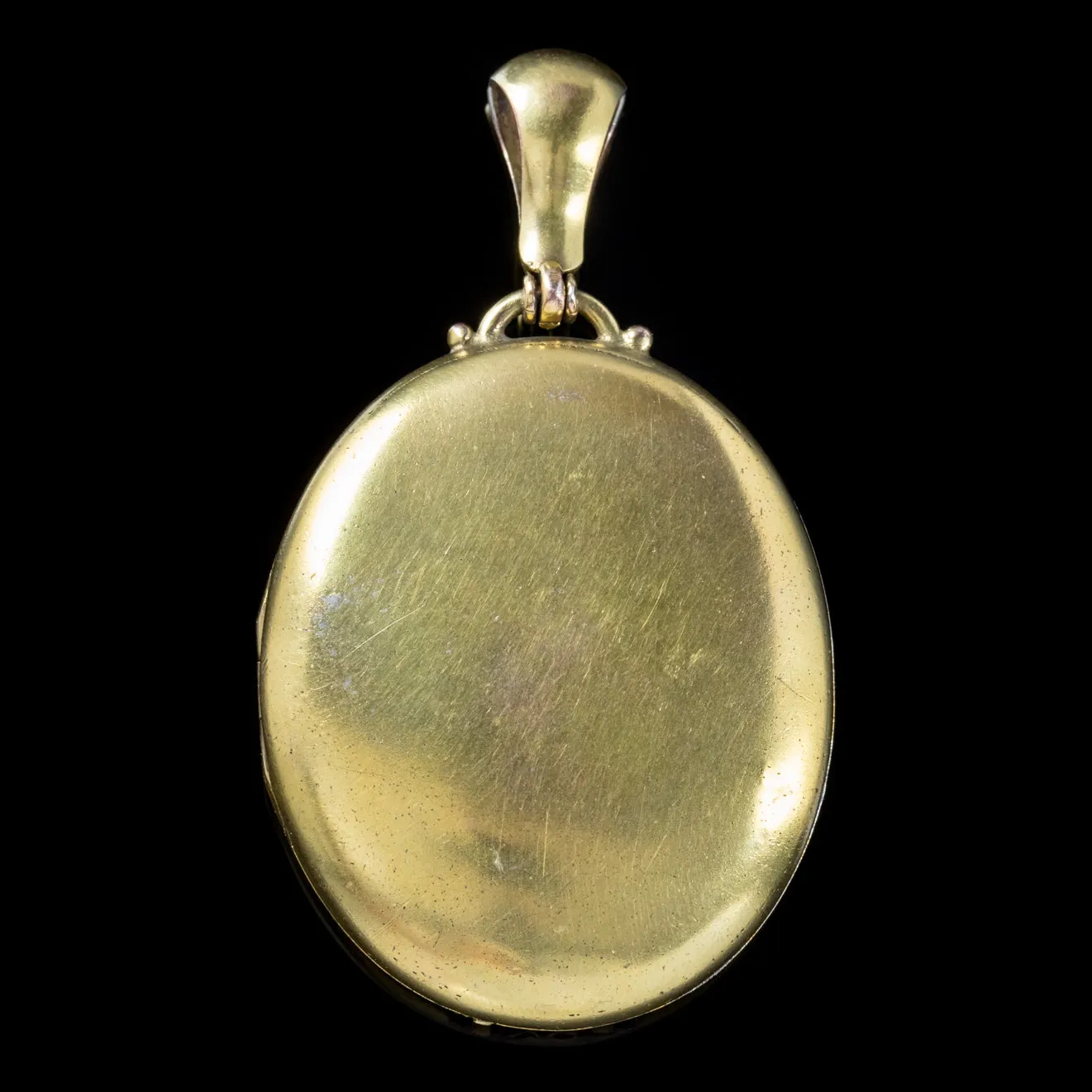 Antique Victorian Gold Gilded Silver Locket Circa 1880