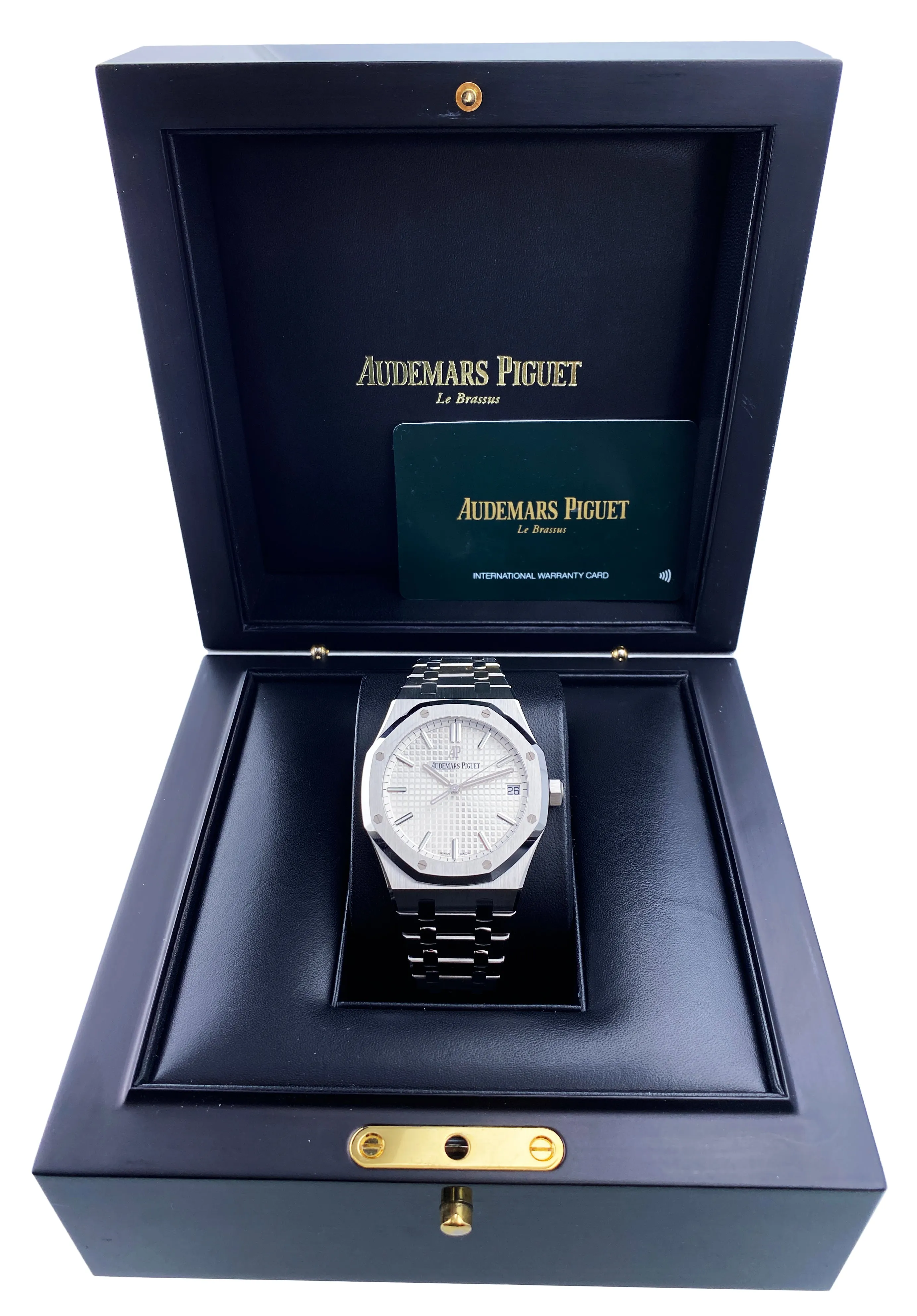 Audemars Piguet Royal Oak 15500ST Silver Dial Mens Watch Box Papers