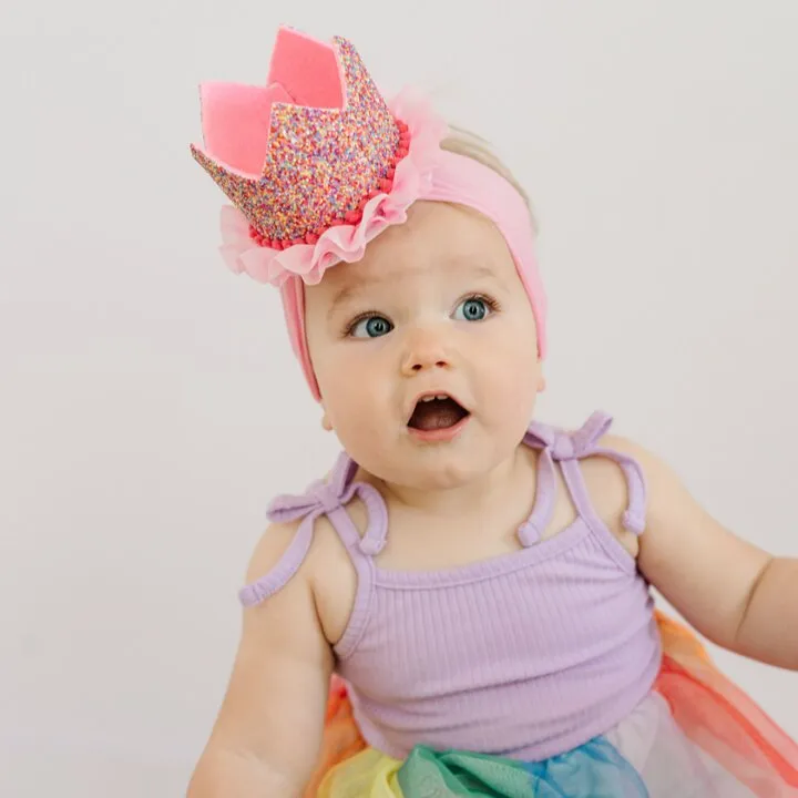 Baby Bling Novelty Headband - birthday hat '23