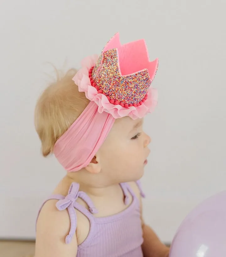 Baby Bling Novelty Headband - birthday hat '23