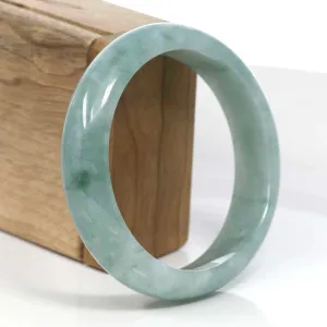 Baikalla Blue-Green Classic Real Jadeite Jade Bangle Bracelet (60.47mm) #393