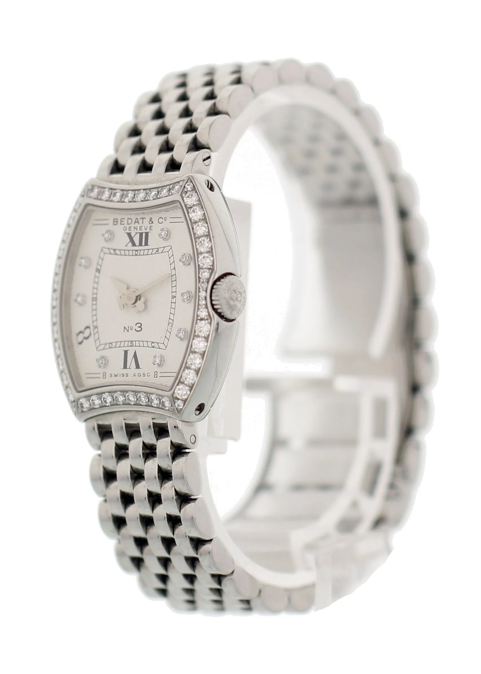 Bedat & Co. 304 Stainless Steel Diamonds Bezel Ladies Watch