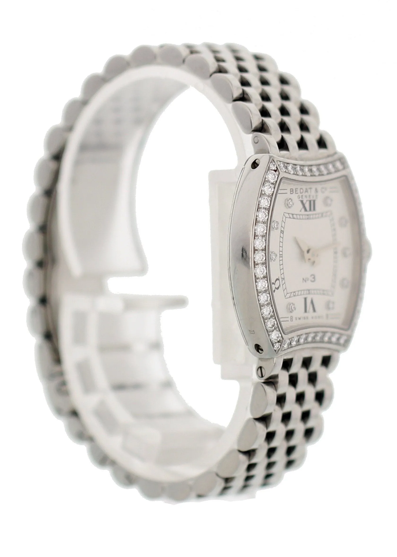 Bedat & Co. 304 Stainless Steel Diamonds Bezel Ladies Watch