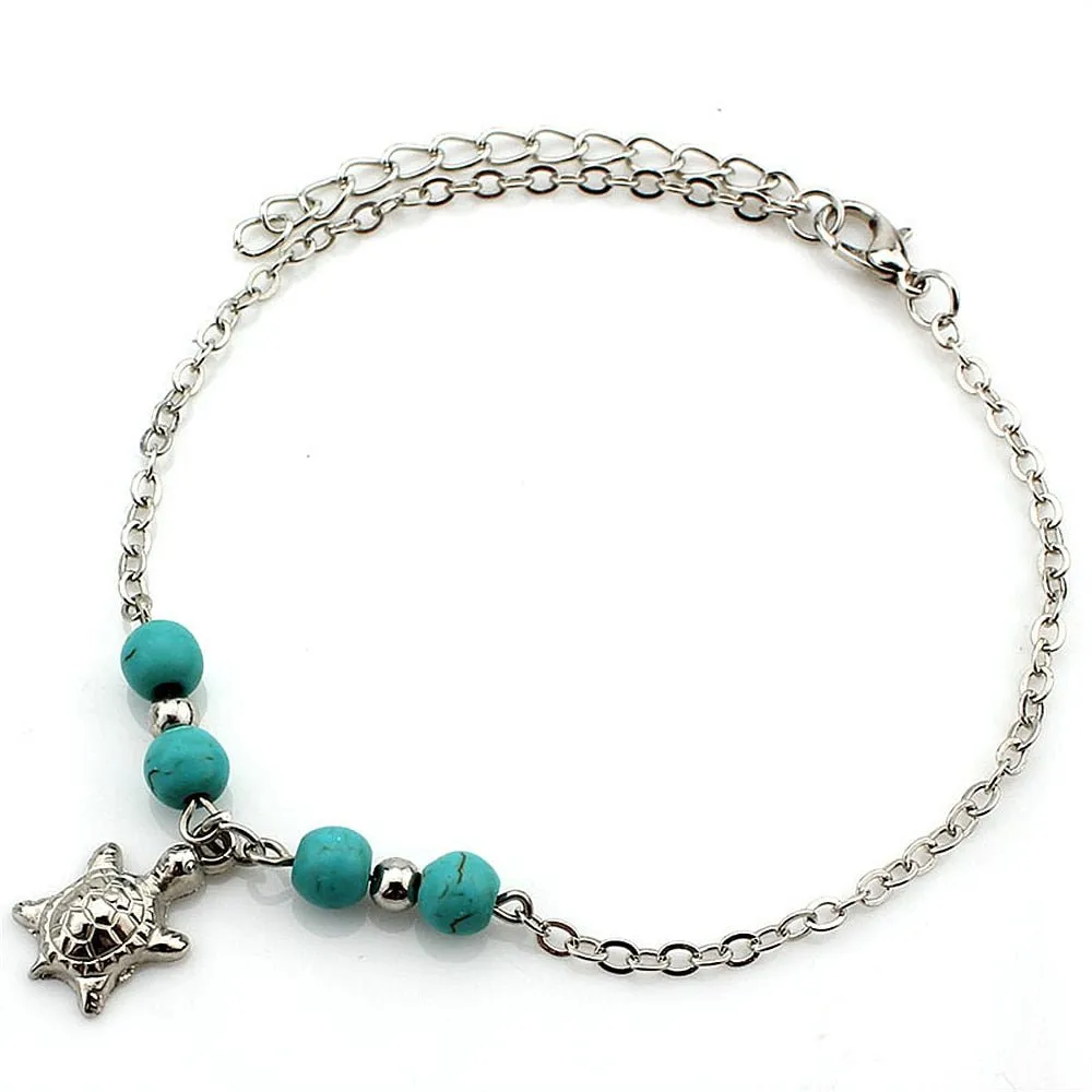 Boho Starfish Beaded Anklets