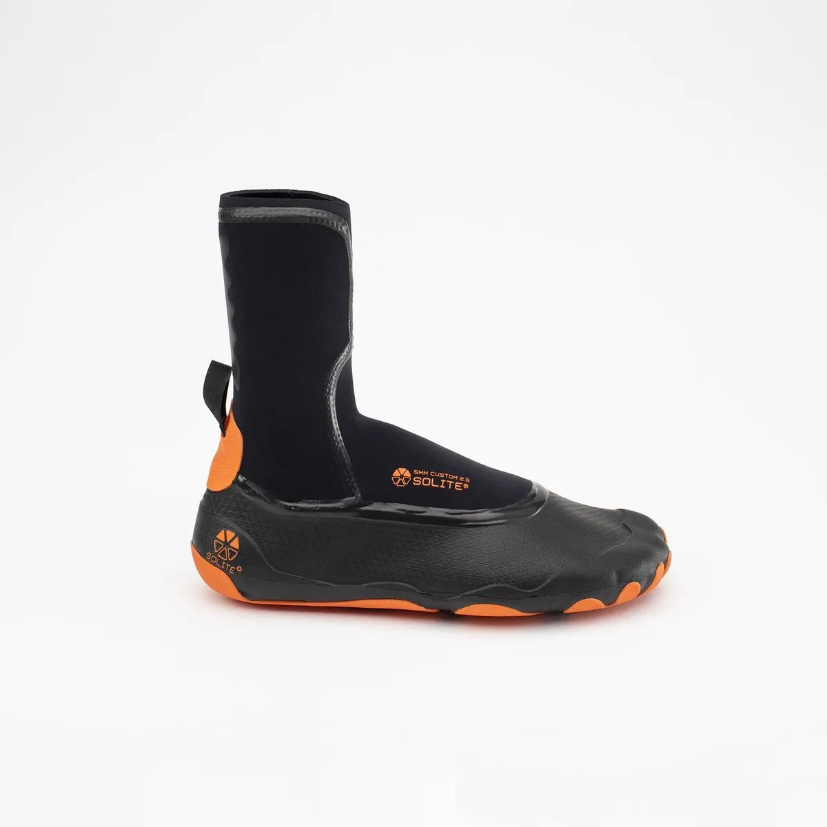 Booties 5mm SOLITE Custom 2.0 (Black/Orange) Includes Heat Booster Socks