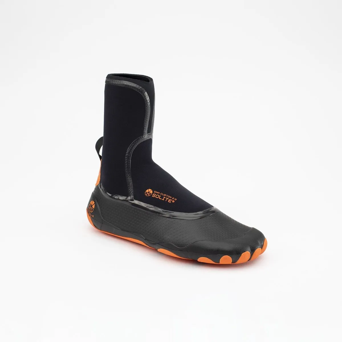 Booties 5mm SOLITE Custom 2.0 (Black/Orange) Includes Heat Booster Socks