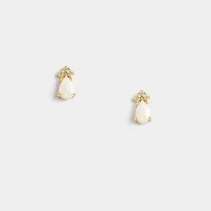 Bria Tiny Opal Studs-D