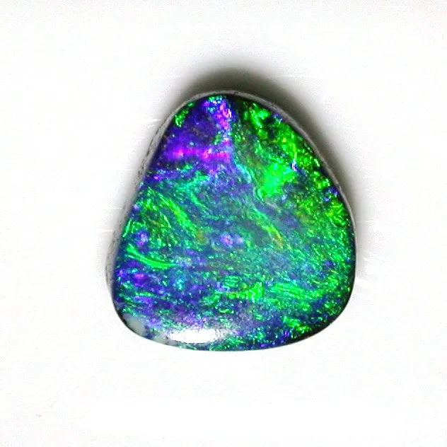 Bright Green and Blue solid boulder opal