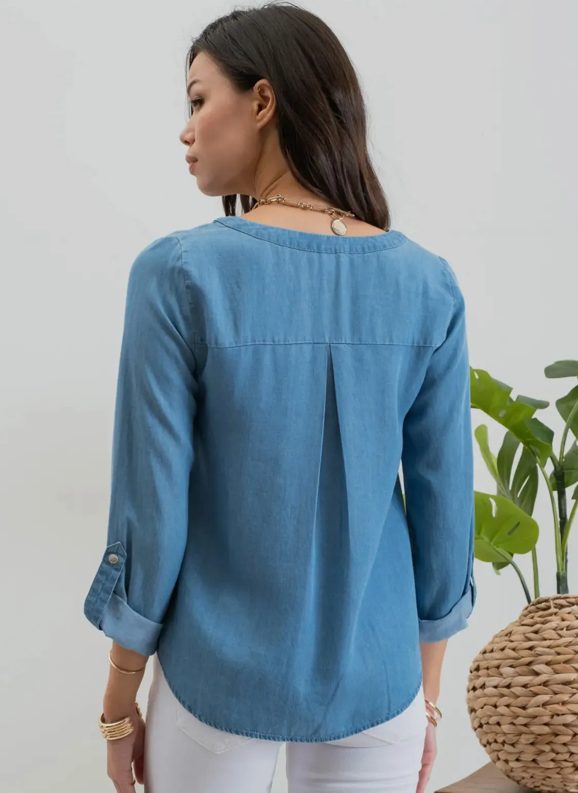 Britt Long Sleeve Chambray