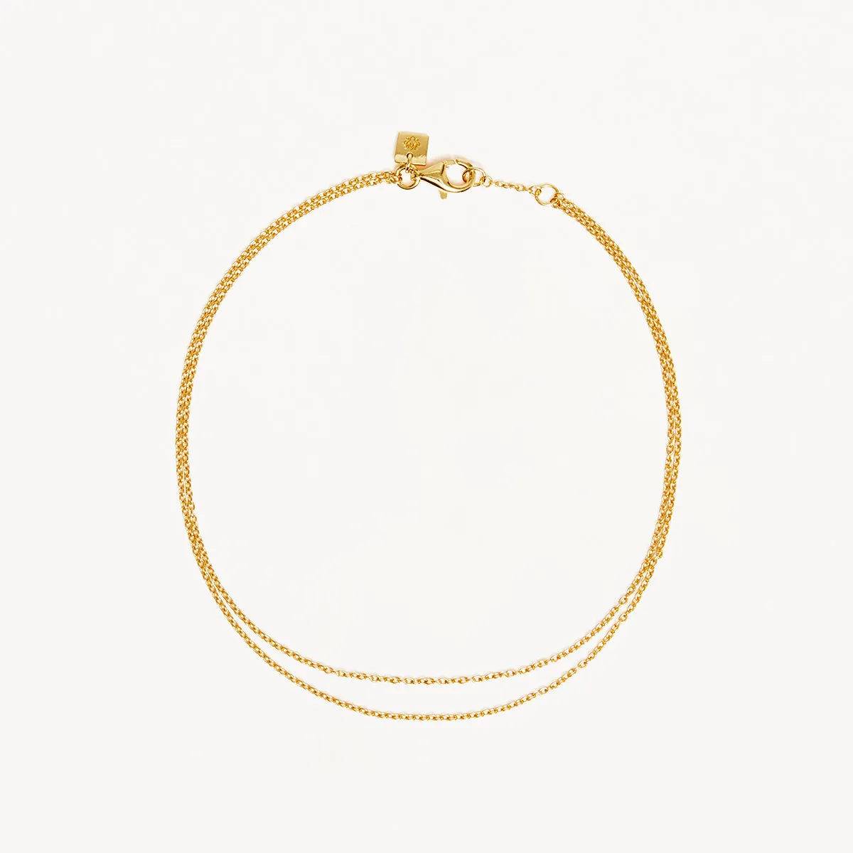 By Charlotte Purity Double Chain Anklet, Gold