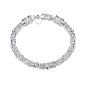 Byzantine Bracelet in 18K White Gold Plated