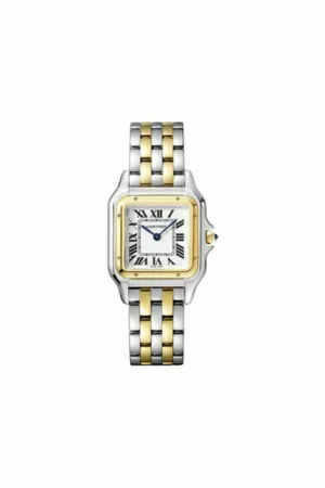 cartier panthere de cartier 18kt yellow gold & steel 27mm x 37mm ladies watch