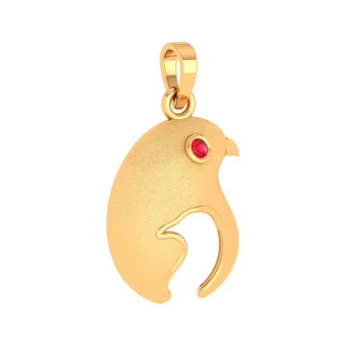 Chick Charm 18k Gold Pendant