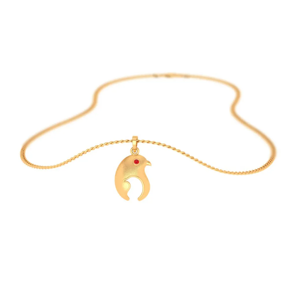 Chick Charm 18k Gold Pendant