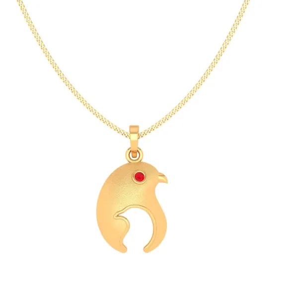 Chick Charm 18k Gold Pendant