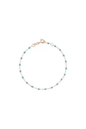 Classic Gigi Rose Gold 6'7" Bracelet - Turquoise