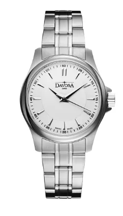 Classic Quartz Swiss-Made White Executive Watch 16858715