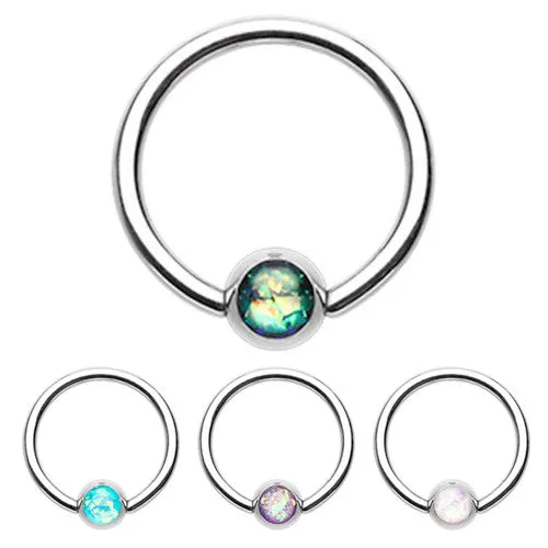 Classique Opal Captive Belly Rings