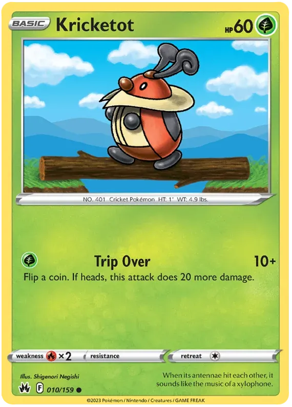 [Collector Troves] Pokemon Sword & Shield Crown Zenith Kricketot Card